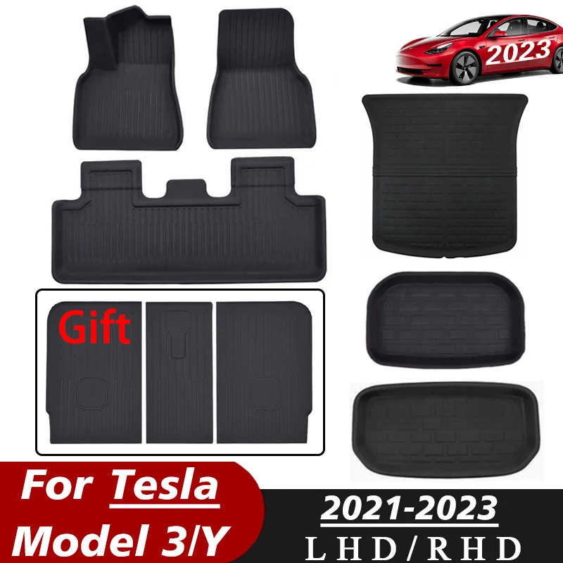 Fits Tesla Model 3 Y Floor Mats Luggage Mat Lhd Rhd 2021 To 2023 Left