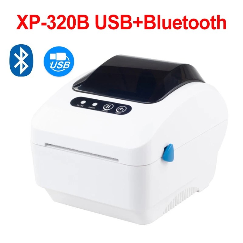 Xprinter 열전사 라벨 바코드 영수증 프린터, 윈도우, IOS, 안드로이드용 접착 스티커 용지, 20mm 80mm ...