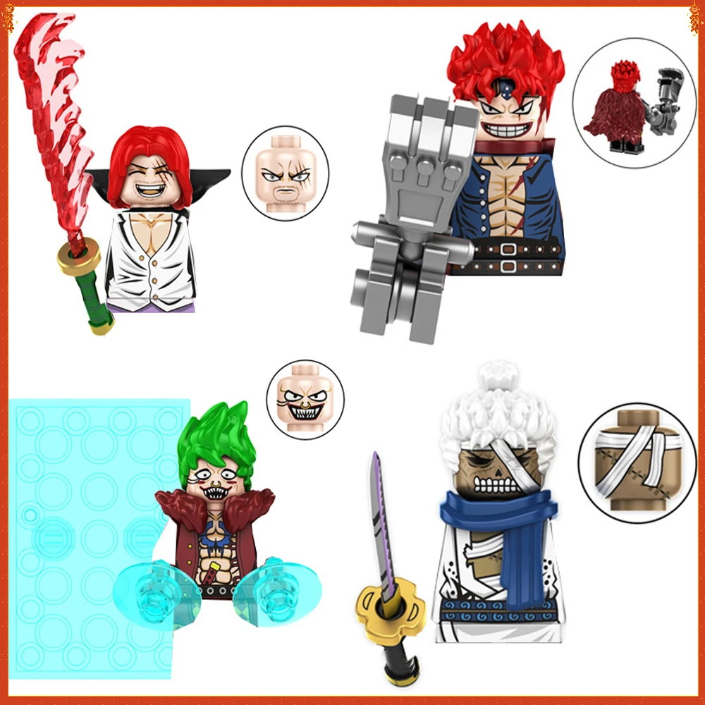 Anime Series Building Blocks Doll Limited Edition Bartolomeo Shanks Ryuma Mini Action Figures Decorative Ornaments Kids Gifts