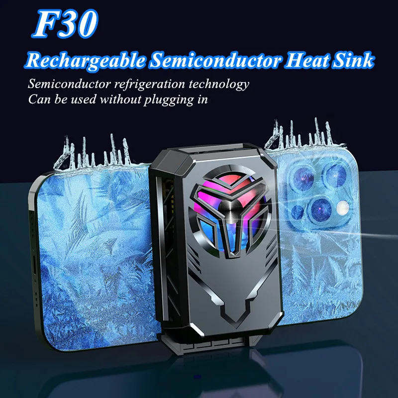 VINGVO Refroidisseur De Téléphone Portable à Chargement Sans Fil