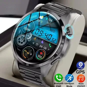 Nuovo 2026 Mens Astuto Della Vigilanza 1.5 Pollici HD AMOLED Schermo GPS Sport Tracker Chiamata Bluetooth Monitoraggio della Salute Del Sonno Per Android IOS Regalo