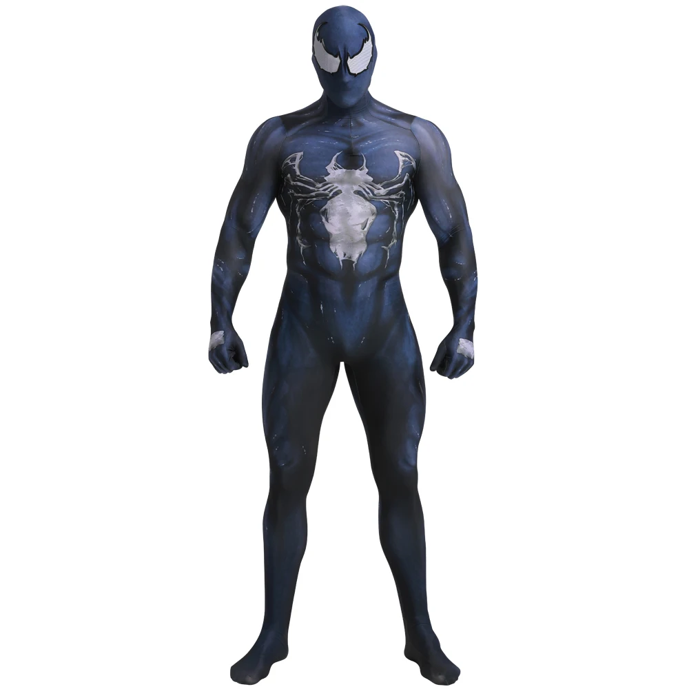 Venom Symbiote Spiderman Cosplay Superhero 3D Printed Spandex Body Zenzai Suit Spiderman Costume Halloween Costume Outfits