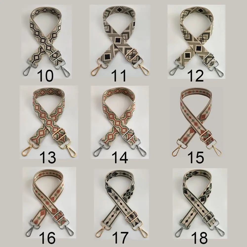 130CM Cotton Colored Bag Strap Wide Handbag Belt Adjustable Shoulder Bag Strap Replacement Women Fashion Bag Accessories