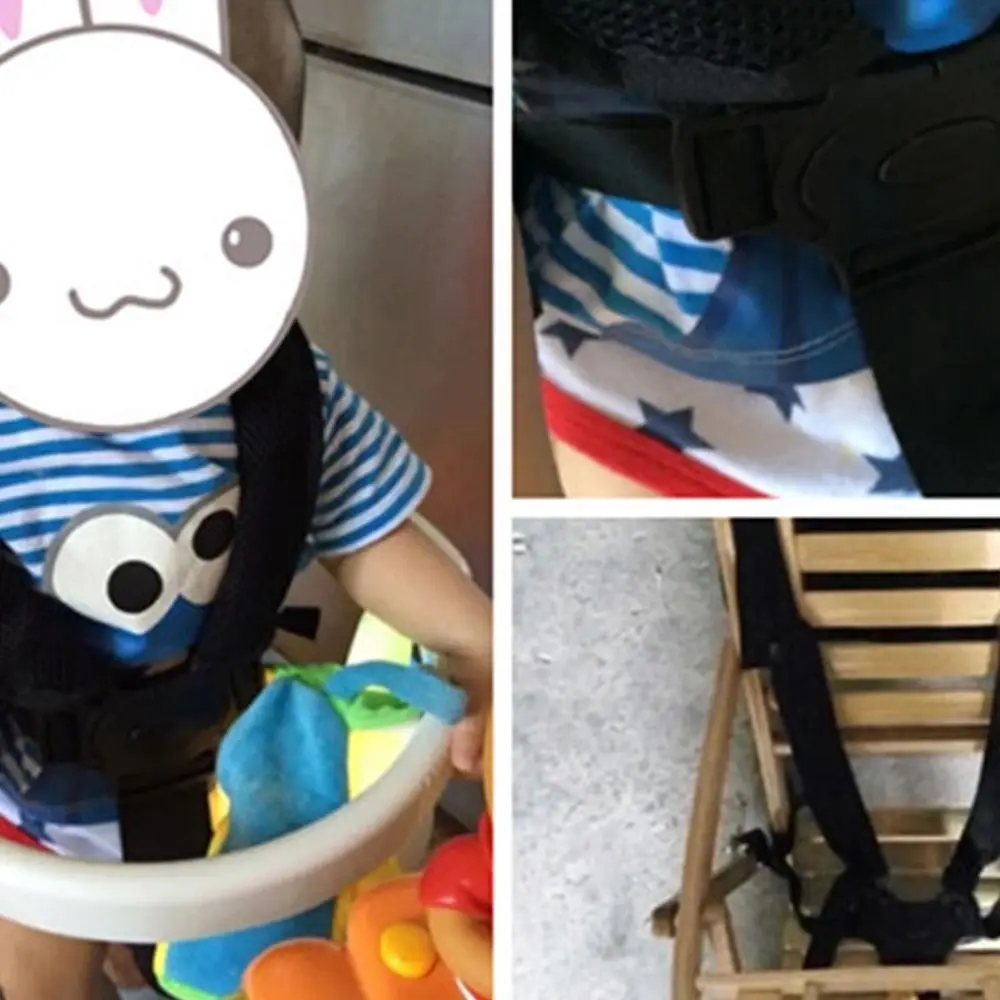 Strap Child Dining Chair 5 Point Harness Safe Belt Baby Stroller Safety Belt Child Pram Seat Belt Pushchair Strap Harness