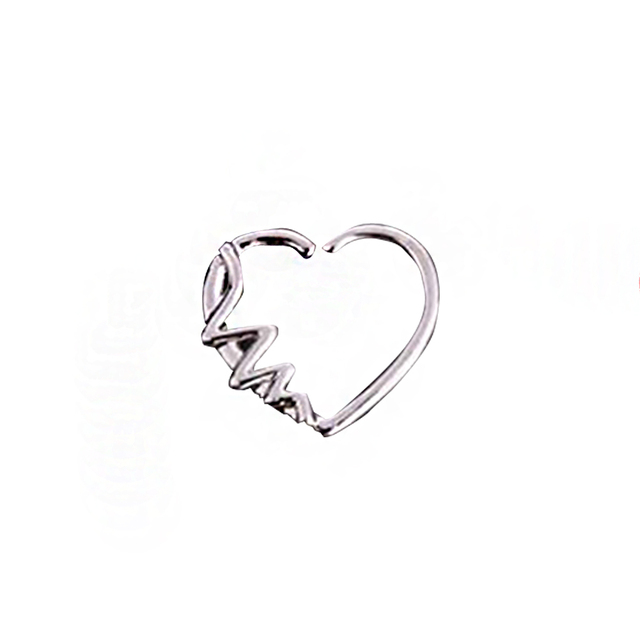 Hoop Nostril Bendable Ring Gem Cartilage Tragus Daith Piercing Earrings Septum Clicker Helix Conch Rook Piercing