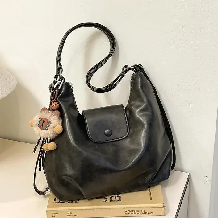 Women's 2025 New PU Leather Multi-Functional Backpack Tote Bag, Large Capacity Commuter Laptop Bag Stylish Minimalist Design