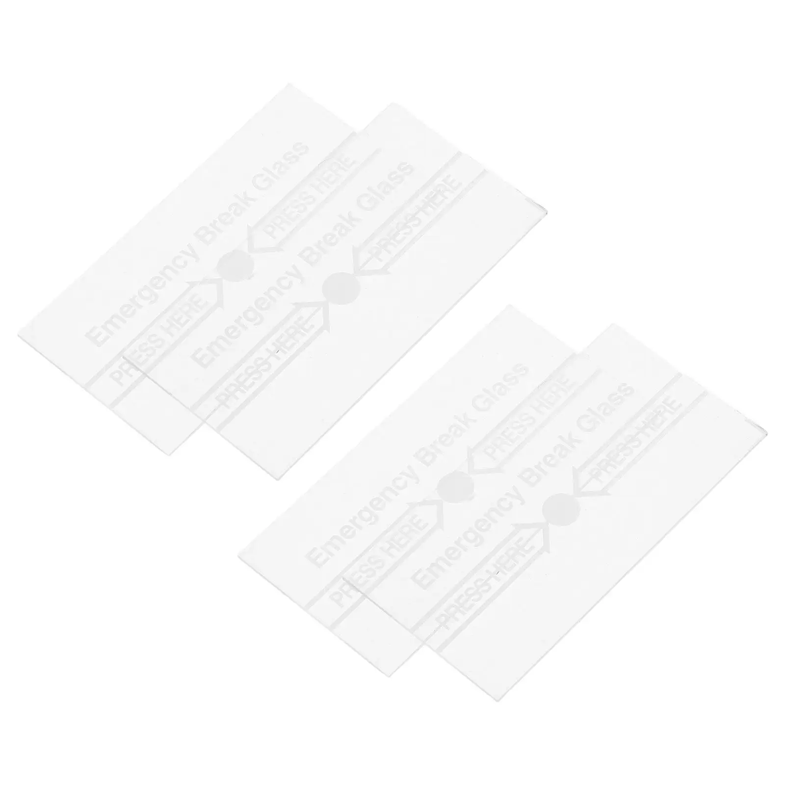 4Pcs 화재 경보기 보호 유리 커버 수동 호출 포인트용 유리 교체 화재 안전 비상용 고급형