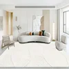 Modern White Minimalism Large Living Room Carpet Light Luxury Beige Decoration Bedroom Carpet Soft Lounge Rug Washable Floor Mat 3