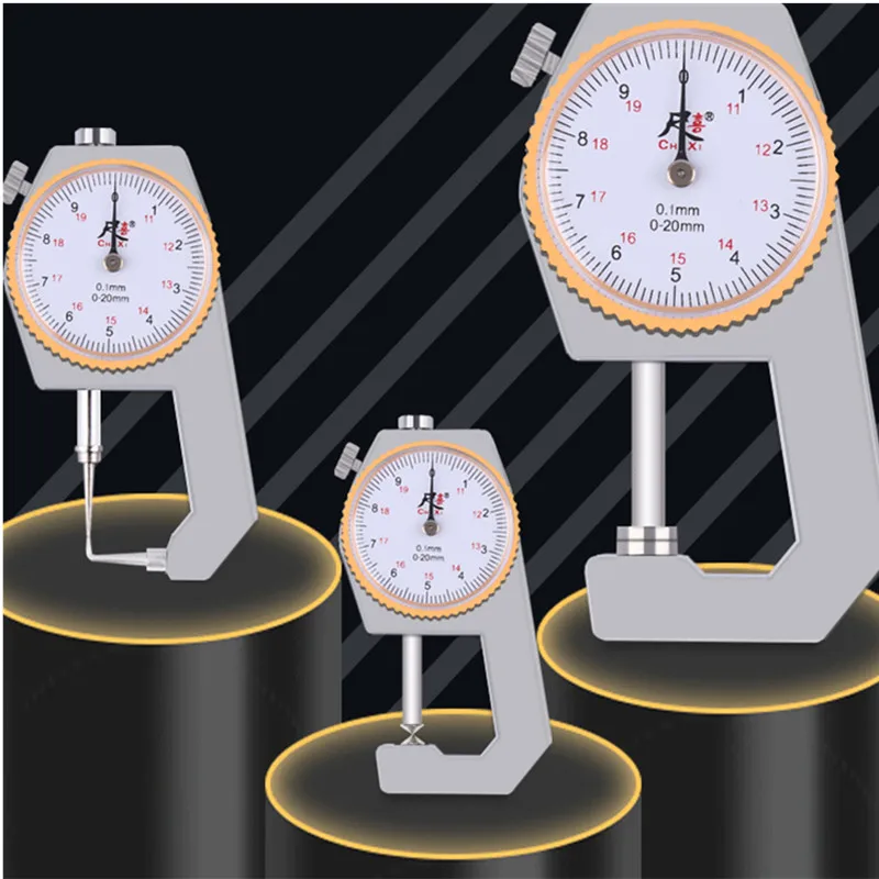 1Pcs 0-10/20/30mm Dial Thickness Gauge Leather Paper Thickness Meter Tester For Leather Flim Paper thickness gauge