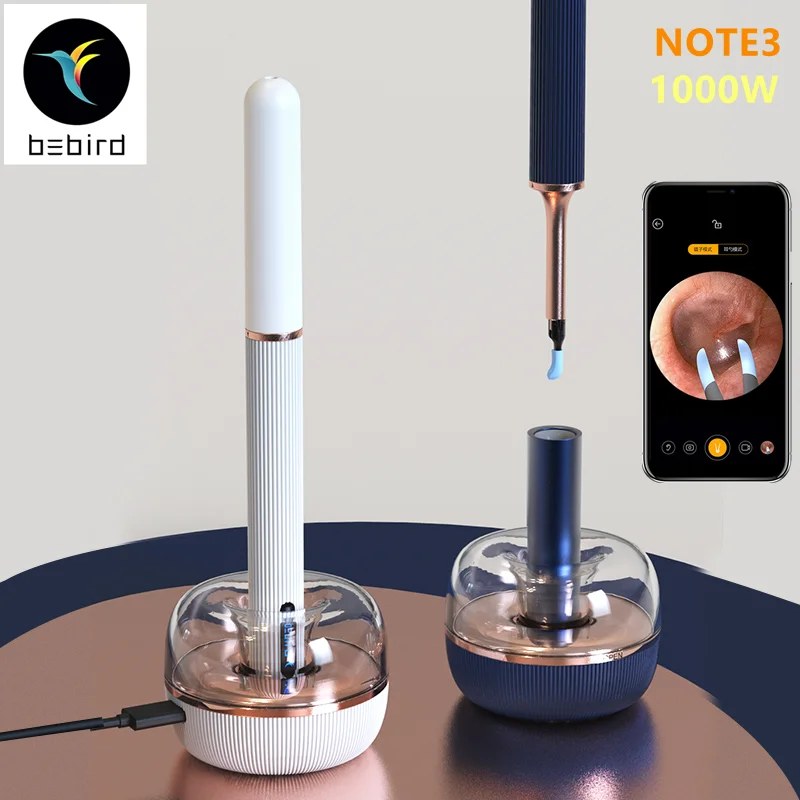 Bebird Note 3 Intelligent Visual Ear Cleaner Stick Wax Picker Endoscopio 1000W Precision Mini Camera Health Care Pinzette Otoscopio