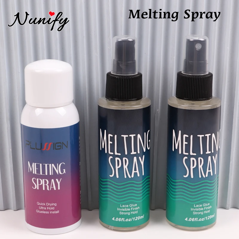 Plussign Liquid Lace Glue 120Ml Melting Spray For Install Wigs Toupee Lace Closure Waterproof Adhesive Glue Spray Clear Wig wig glue,hair bonding glue,lace wig glue
