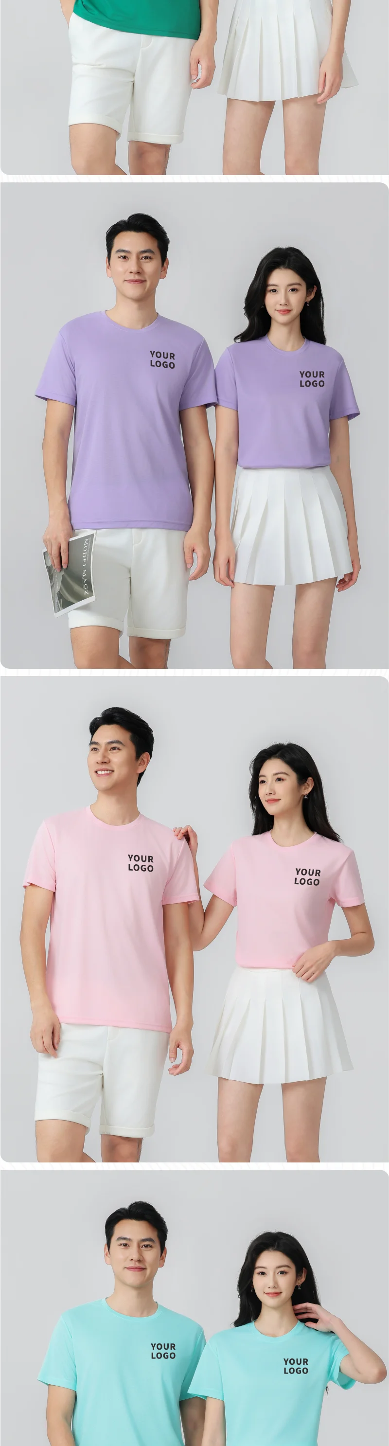 Individuell Bedrucktes T-Shirt mit Logo, Feuchtigkeitsableitend, für Laufen, Training, Fitness, Sport, Leichtgewichtig, Schnelltrocknend, Top für Männer und Frauen – Detail 8