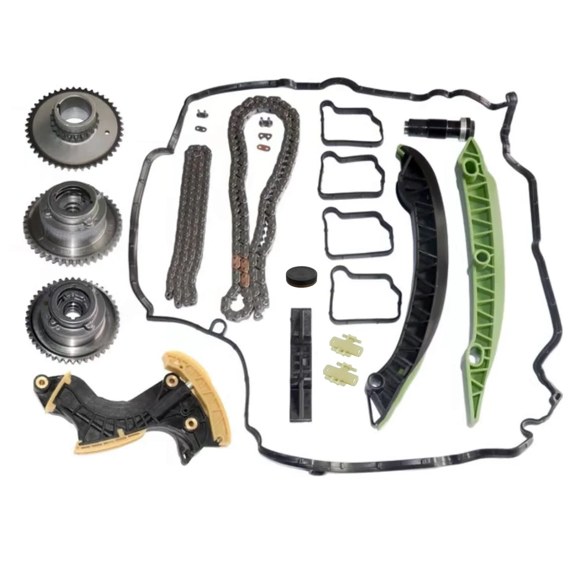 

Комплект цепи синхронизации для Mercedes Benz W204 C180 C200 C250 M271, регулятор цепи, направляющая коробки передач, рельс, запасные части для автомобильного двигателя