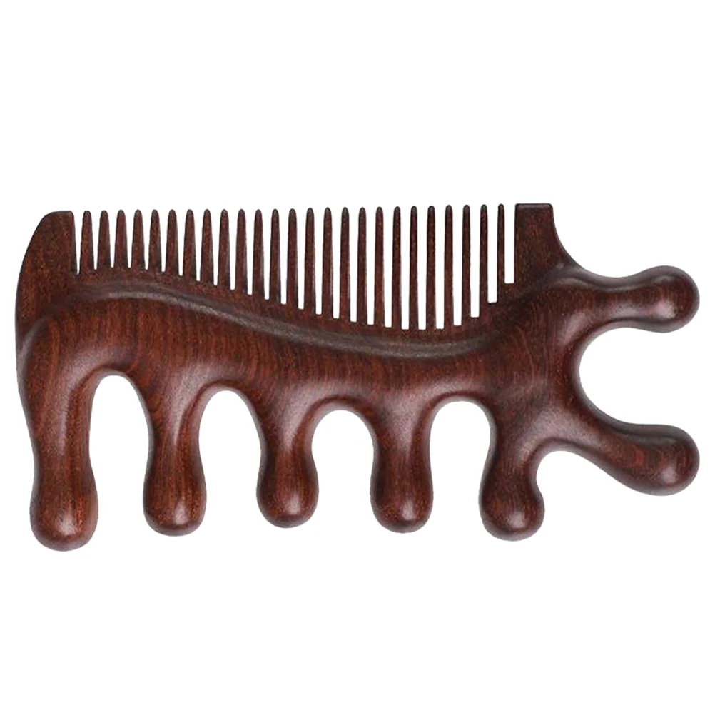 

Wide Tooth Wood Therapy Massage Comb Head Face Scalp Gua Sha Massager Natural Facial Sandalwood Wide Tooth Guasha Scraping