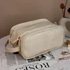 High appearance double zipper make-up bag large-capacity portable travel senior impression make-up brush wash-and-wash bag 2