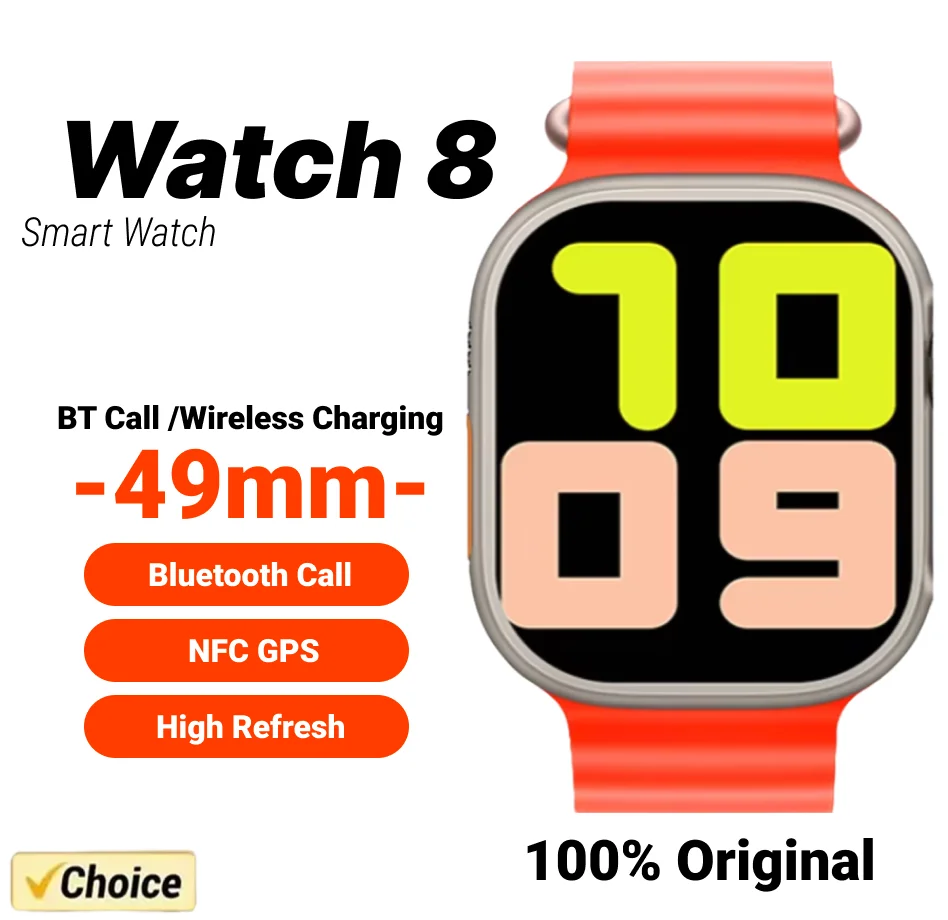 Smart Watch 8 Ultra IWO NFC Bluetooth Call 2.2 Inch Wireless Fitness