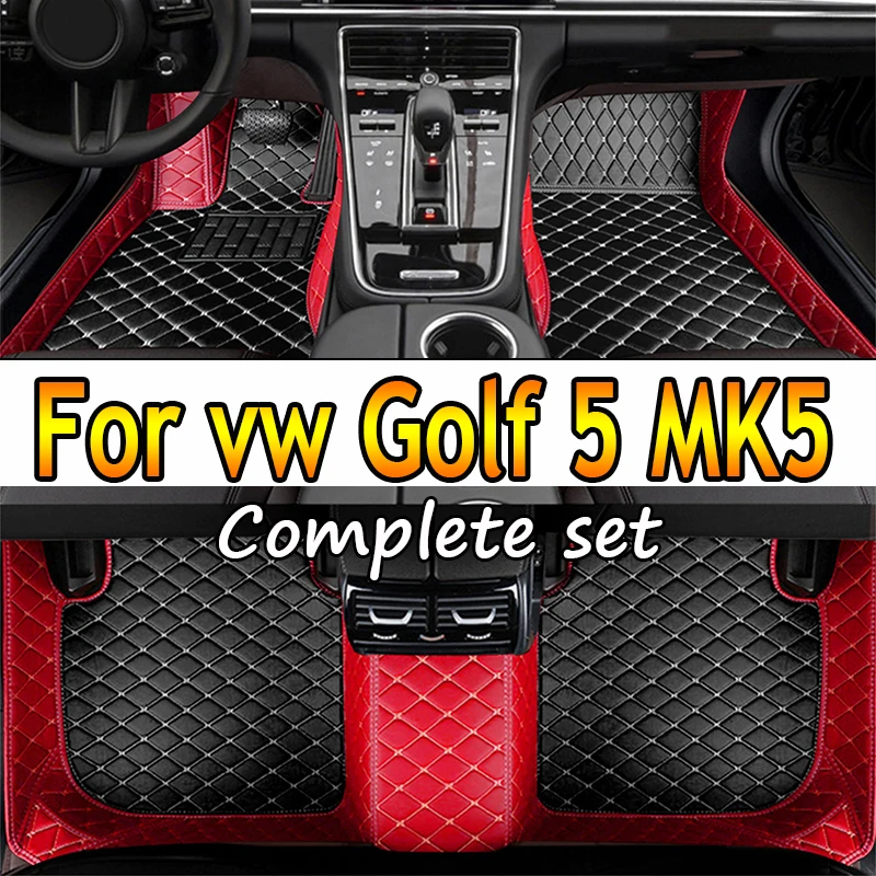 

Car Floor Mats For Volkswagen vw Golf 5 MK5 2008 2007 2006 2005 2004 Carpets Foot Pads Accessories Interior Rugs Replacement