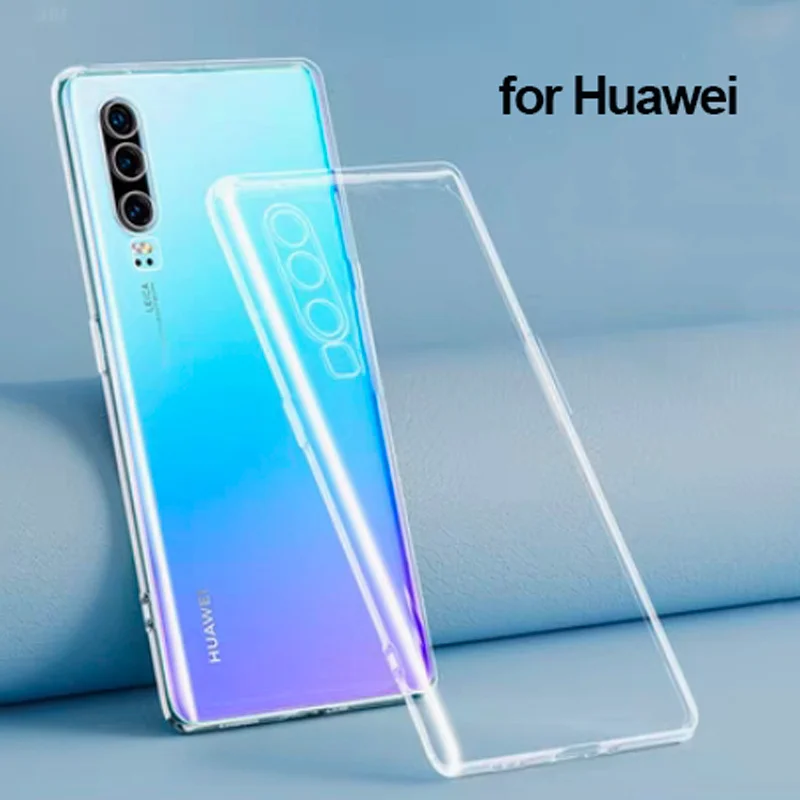 Custodia Trasparente Ultra Sottile Per Huawei P40 P30 P20 Lite P60 P50 Pro Mate 30 10 Pro P40 Lite E Cover Trasparente In Tpu Per Telefono
