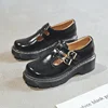 Japanese Literary Retro Lolita Women Pumps Mary Janes Shoes Round Toe Student Girl Platform T-Strap Buckle Bullock Shoes 2