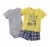 Newborn Baby Boys Clothes Set 2022 Summer Cotton Short Sleeve Tops+Romper+Shorts 3Pcs sets Infant Baby Boy Girl Clothing Outfits baby clothing set line Baby Clothing Set