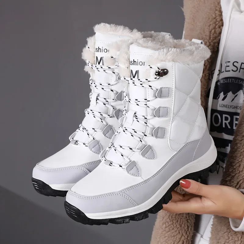 Outdoor Snow Boots for Women New Arrival Women's Fashion Sports Cotton Shoes New Winter White Platform Footwear Zapatos De Mujer