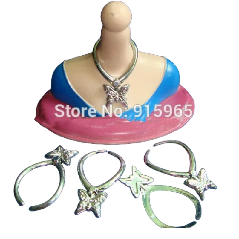 Factory offer 10pcs / lot silver plating plastic necklace For Barbie doll necklace accessory