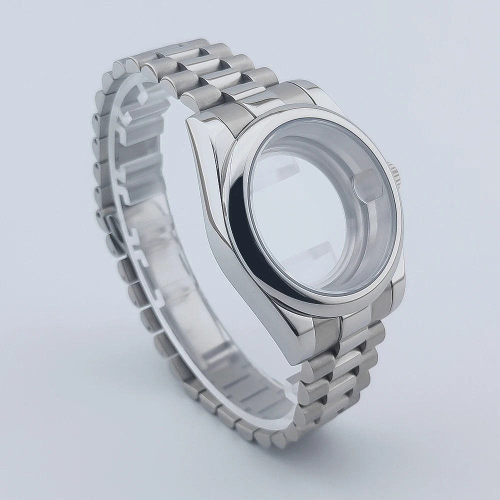 NEITON Sapphire Waterproof Watch Case with Presidential Bracelet Strap