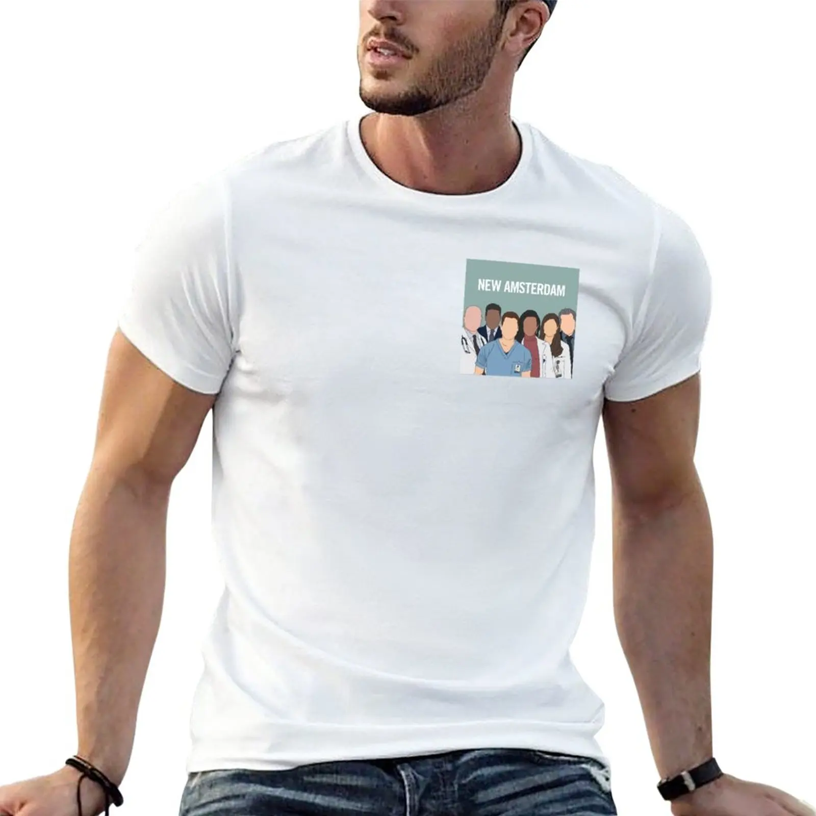 

New amsterdam cast T-Shirt custom t shirt aesthetic clothes heavyweight t shirts summer top plain t shirts men