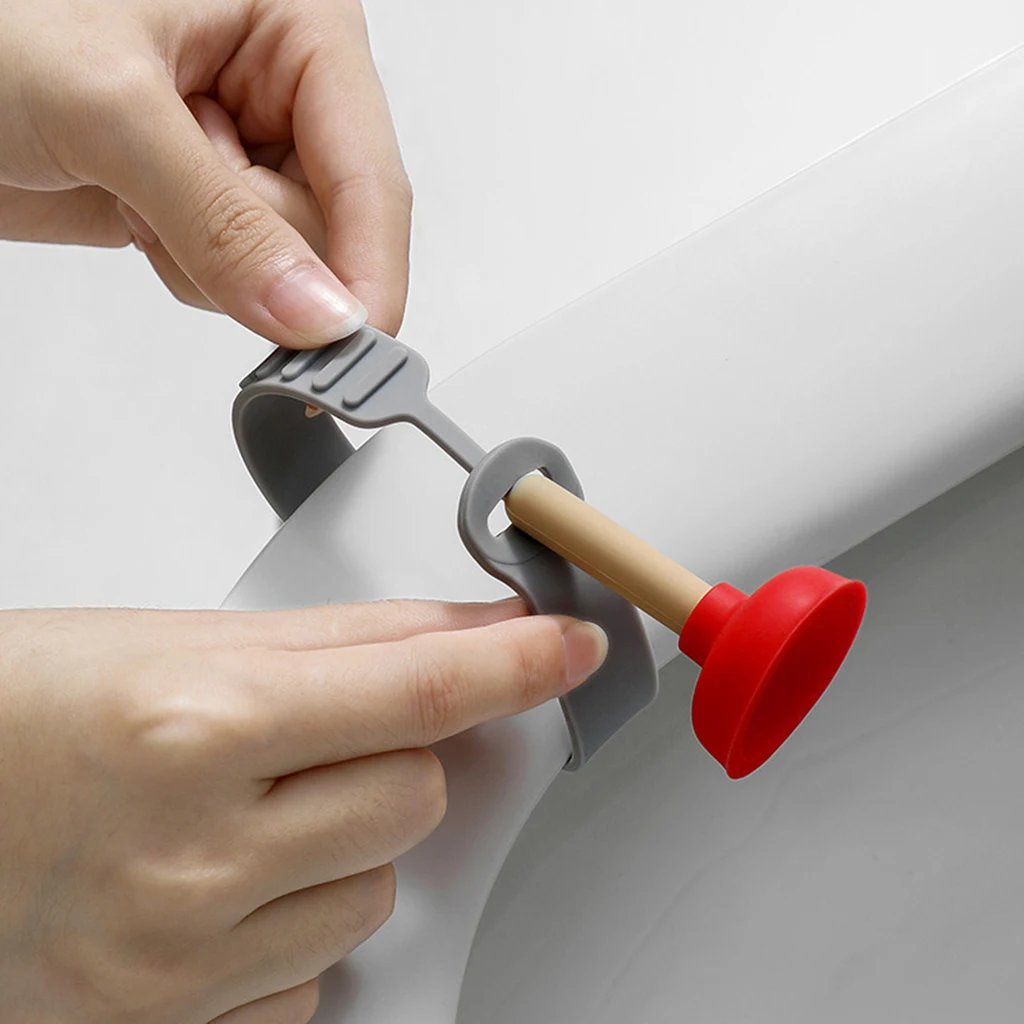 Portable Toilet Seat Lifter Avoid Touching Cover Handle Bathroom Accessory