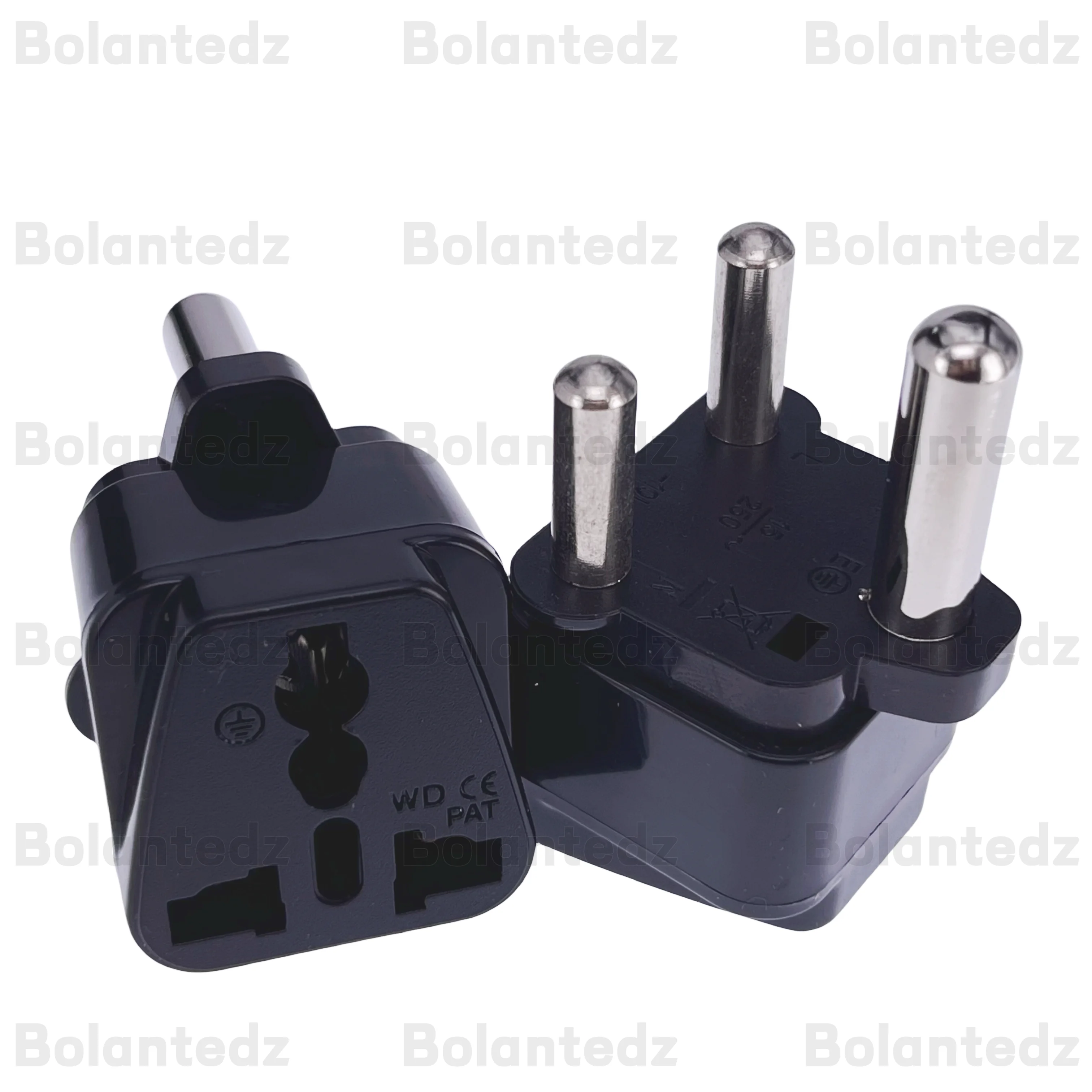 Universal Type M South Africa Power Plug Adapter - 10A/15A 250V for International Travel Conversion