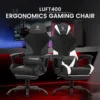 GTRACING LUFT-400 Mesh & Faux Leather Office Gaming Chair with Footrest 5
