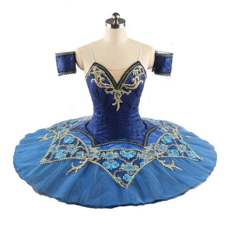 

Professional High Quality Best Selling 12 Layers Custom Size Girls Adult Women Performance Wear Dark Blue Elegant Ballet Tutu