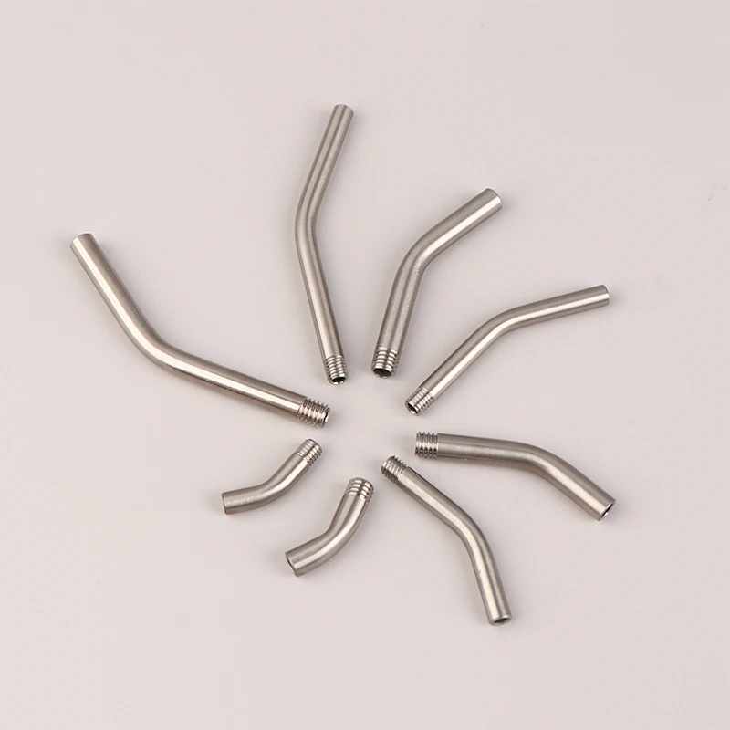 1 stücke m5/m6 ss304 edelstahl gewinde hohl gebogenes rohr für cnc  