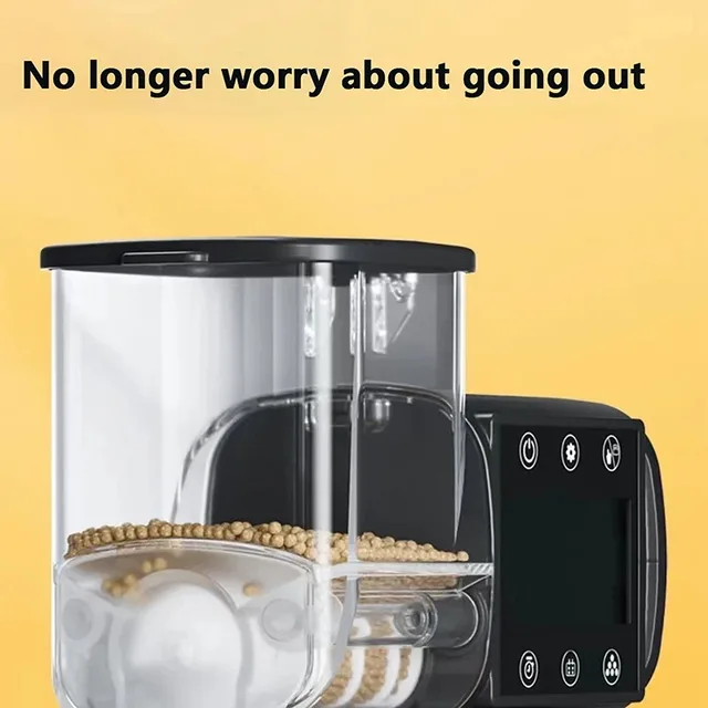 Automatic Feeder Digital Timing Aquarium Fish Tank Feeder Intelligent  Wifi Wireless Remote Control Fish Feeding 5