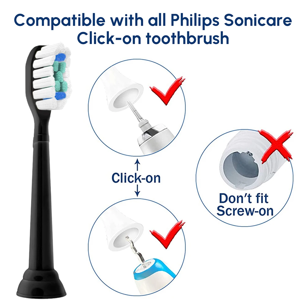 4/8/12/20 Pcs Replacement Brush Heads Compatible with Philips Sonicare Electric Toothbrush, Toothbrushes Head for Teeth Cleaning