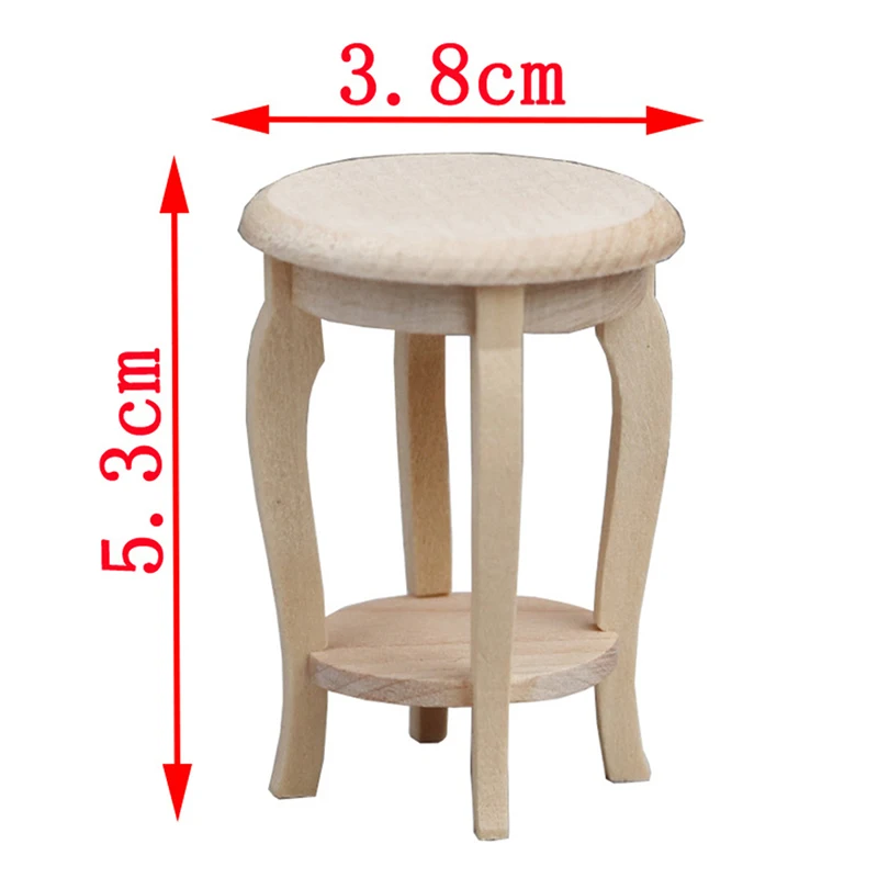 1/12 accessori per la casa delle bambole in miniatura in legno