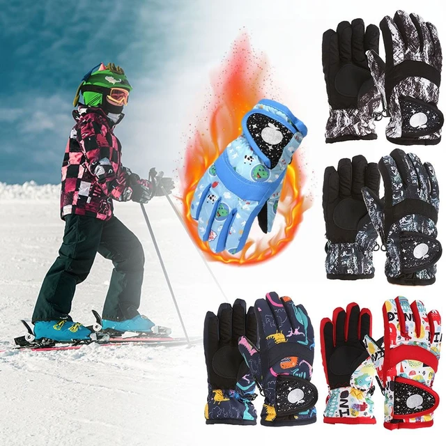 Gants de ski coupe-vent imperméables pour enfants, mitaines isolées, garder  au chaud, garçons et filles, hiver, neige, 506 - AliExpress