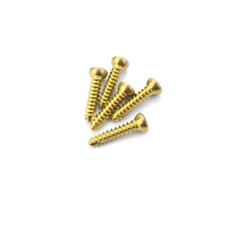 Veterinary Surgical Instruments 2.4mm Titanium Star Drive Self-tapping Cortical Screw Veterinary Pets Mascotas Orthopedic Surgical Implant Instruments
