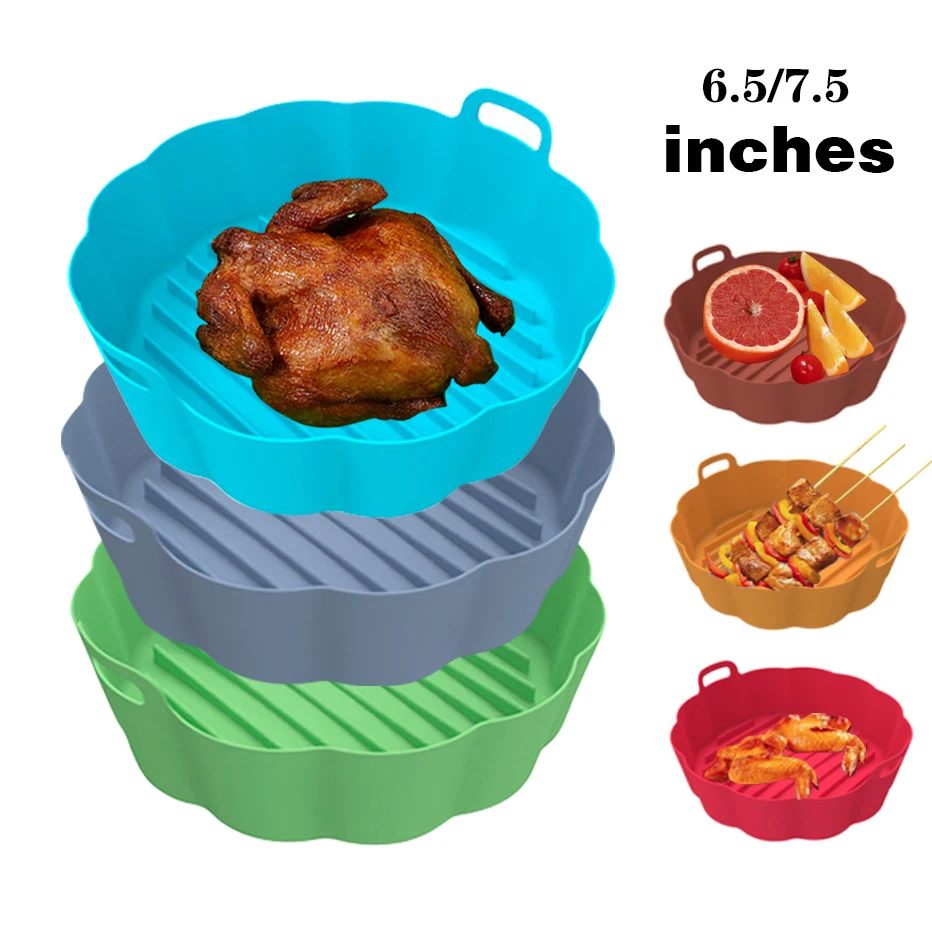 Heat Resistant Silicone Mat Air Fryer Silicone Baking Mat Air Fryer