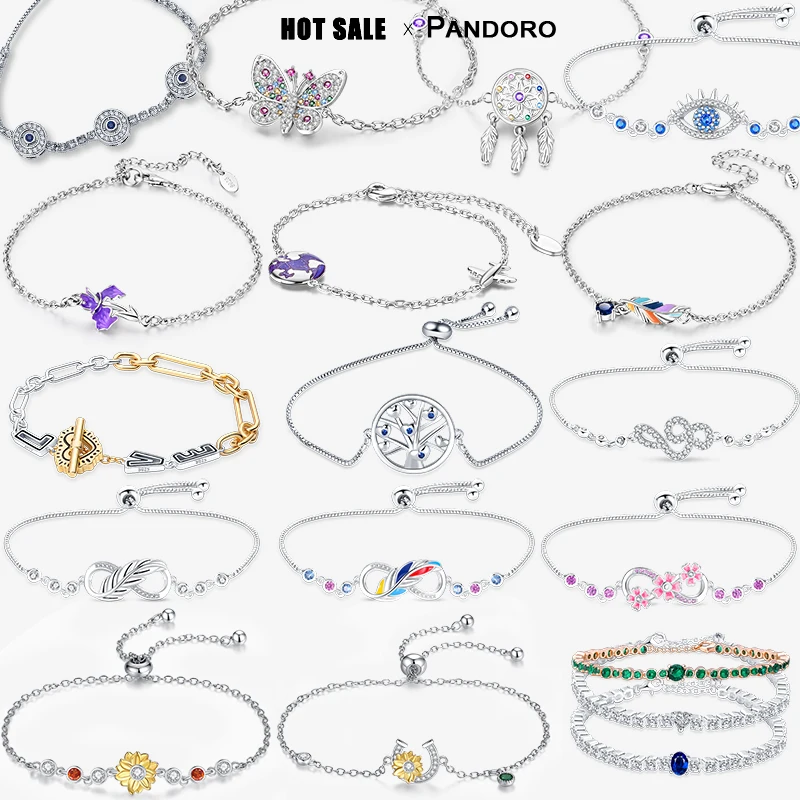 

925 Silver Bracelet Adjustable Size Bracelet Soft Bracelet Butterfly Shape Bracelet Daisy Bracelet Diamond Bracelet Diy Prata