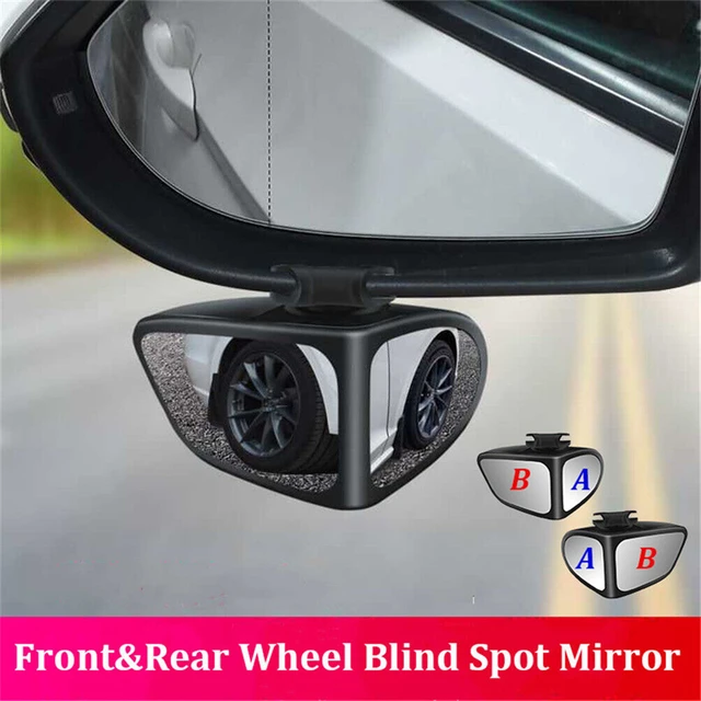 2 PCS Auto HD Hilfs Rück Blinden Fleck Spiegel Einstellbar 360 ° Weitwinkel  Auto Sicherheit Runde Konvexen Spiegel Fahrzeug zubehör - AliExpress