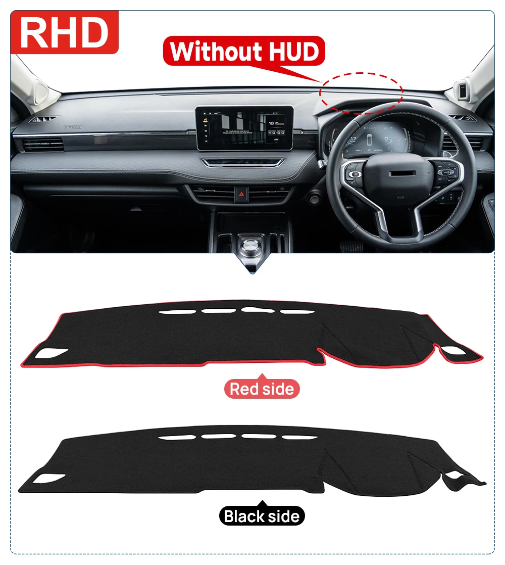 Für Haval Jolion 2021 2022 2023 2024 2025 Auto-Armaturenbrett-Abdeckung Sonnenschutzmatte Blendschutz Rutschfeste Unterlage Schutz-Zubehör – Detail 7