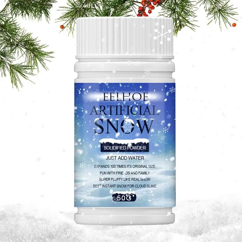 

Fake Snow Powder Christmas Fluffy Snow Powder For Decoration Winter Atmosphere Window Decorative Prop Applicable For Gift Box