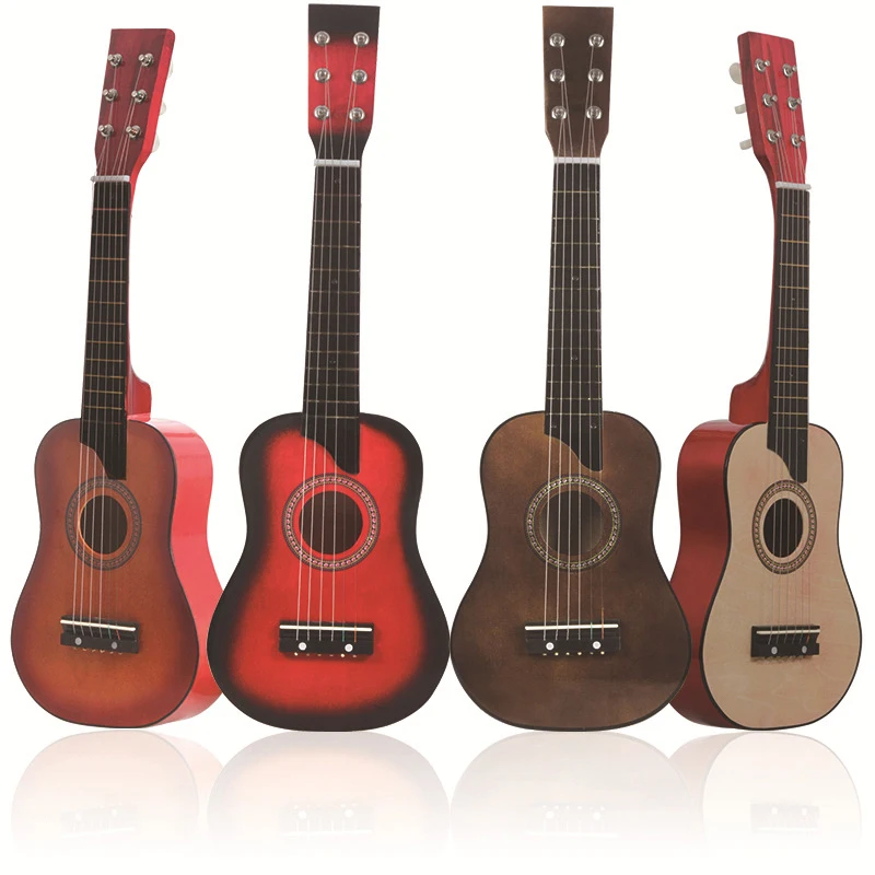 25 Inch 6 Strings Acoustic Guitar With Pick Strings Mini Ukulele Accessories Musical Instrument Gifts