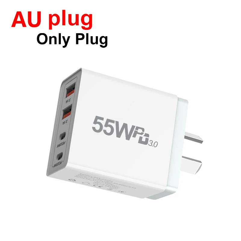 Universal Fast USB Charger with QC3.0 & Type C PD
