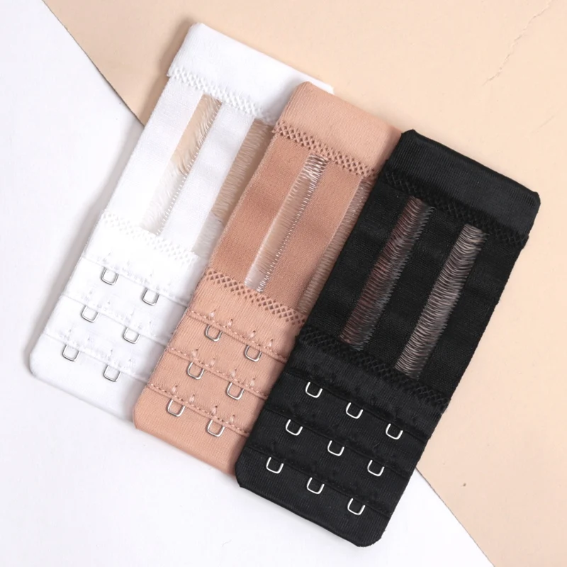 Lady Adjustable Bras Extenders 3 Pieces 3 Hook Triplex Row Extension Buckle for Bra Underwear Extend Clasp Intimates Accessories