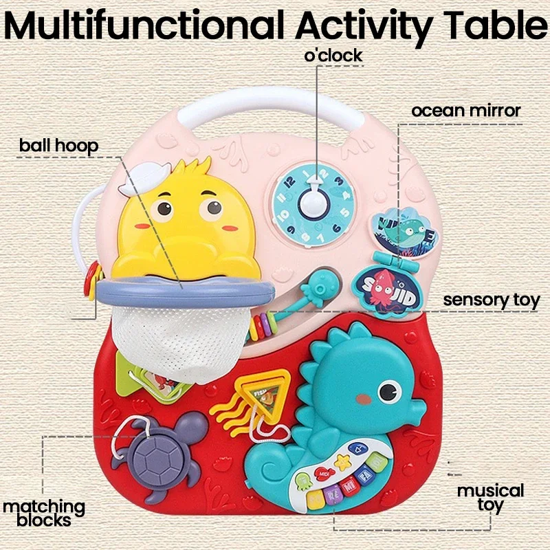 Table d'activité pour bébé, jouets musicaux, jouets éducatifs – Image 4