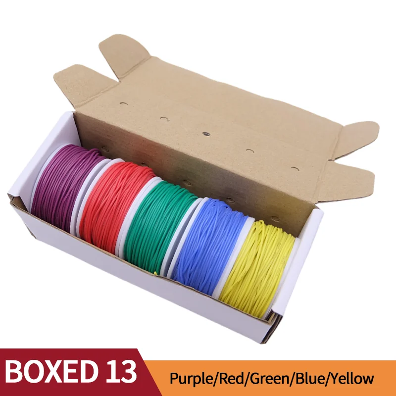 Multicolor Silicone Tinned Copper Flexible Electrical Wire Kit - Soft and Versatile Hook-Up Wires in Various Gauges