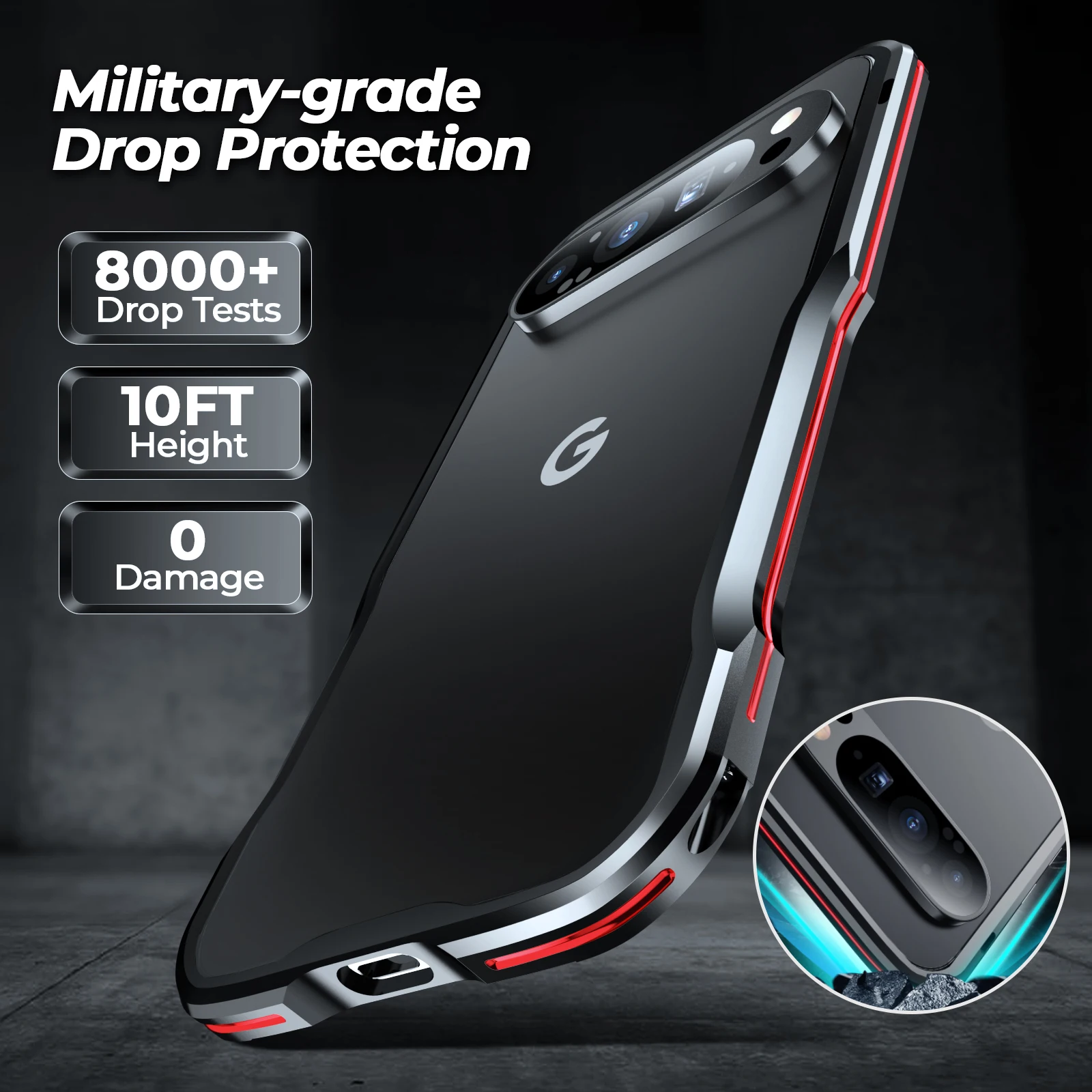 Coque Antichoc Google Pixel 9 Pro XL - Bague Magnétique Mayaxess Noir - Français