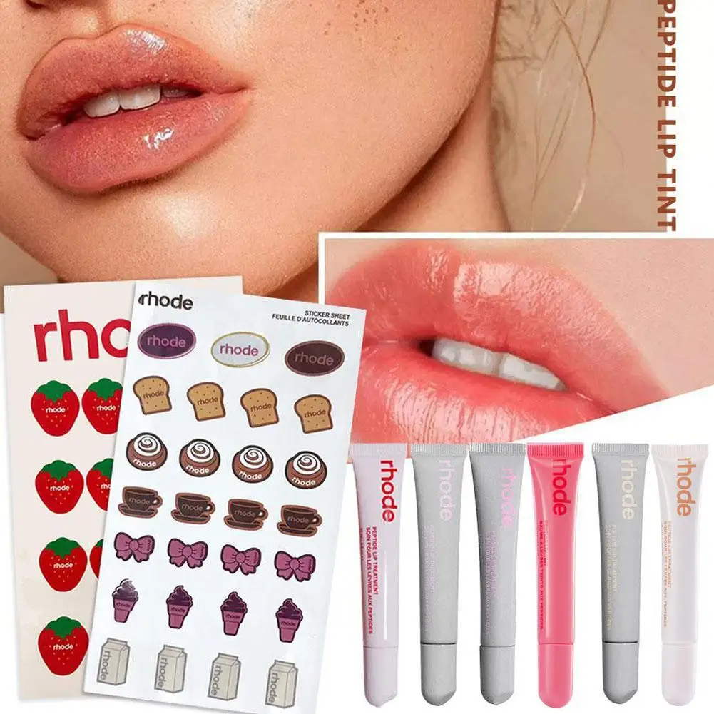 Lip Tint Cinnamon Roll Birthday Lip Gloss Plump Moisturizing Lip Glaze Essence Gel Oil Lipstick Mirror Lasting Makeup 1pcs 4